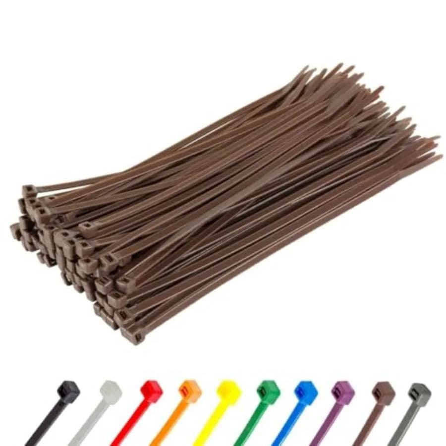 8 Inch Zip Ties, Pack, 50lb Strength, UV Resistant Strong Nylon Cable Ties, Self-Locking 8" Tie Wraps