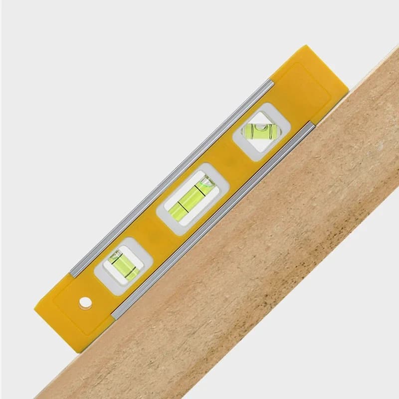 2 Pezzi Livella a Bolla in Lega di Alluminio con Forte Magnete, Mini Livella a Bolla Orizzontale in Lega di Alluminio, Tre Tipi Disponibili