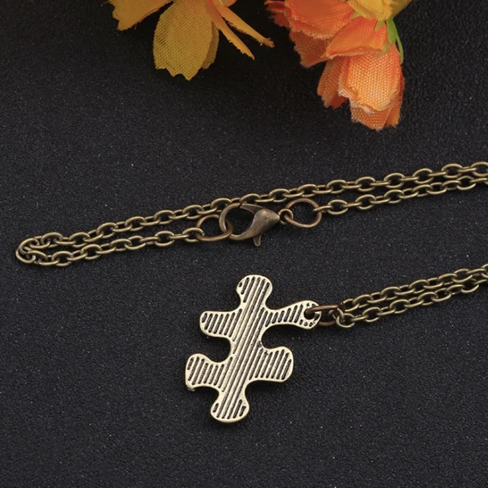 6Pcs Six Petal Puzzle Necklaces Set Design Best Friend Matching Necklaces Easy Carry Travel Friendly Fashion