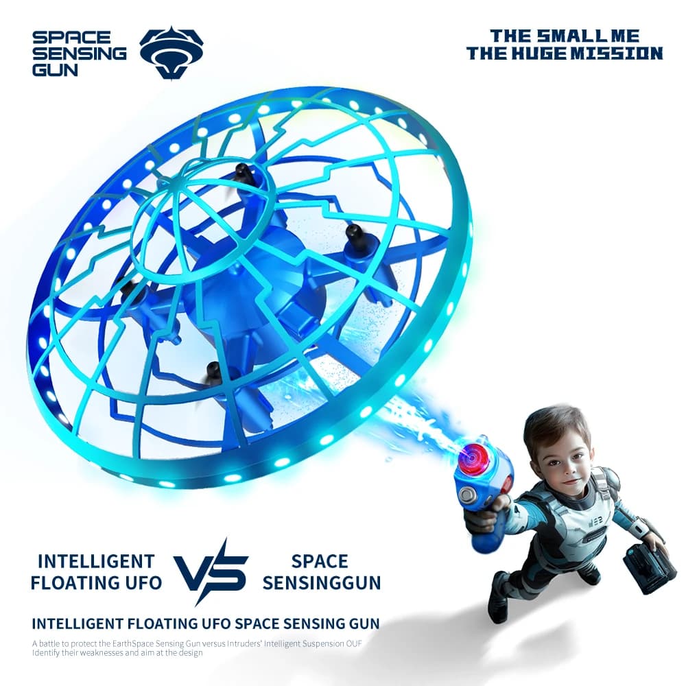 XS4 Drone Anti-Caduta Tyre Induction Suspension Intelligent UFO Gesstus Relevance Air Genitor-Son Interactive Toy For Children