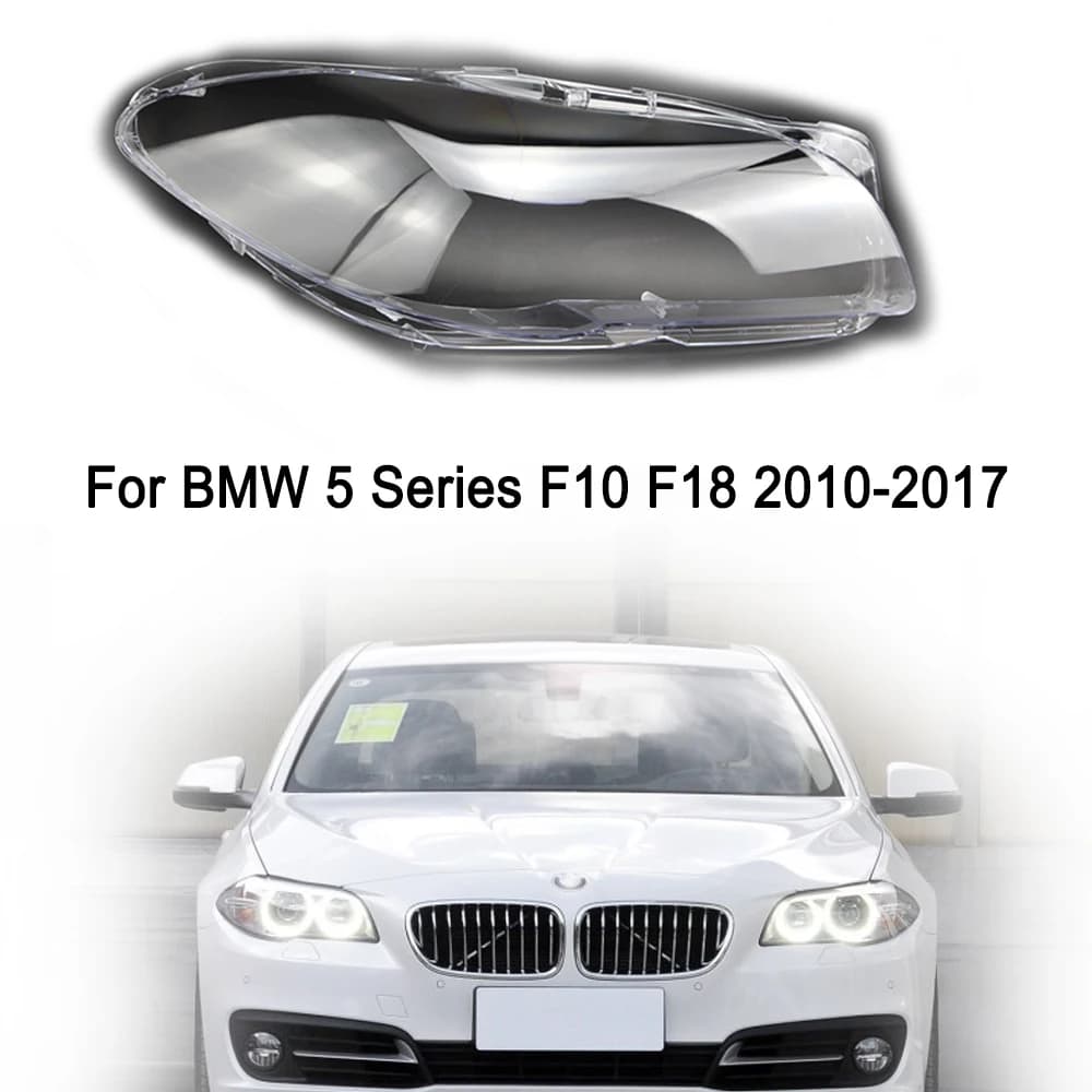 Faro anteriore per auto copertura in vetro fari custodia trasparente per obiettivo per BMW serie 5 F18 F10 520 525 535 530 2010-2017