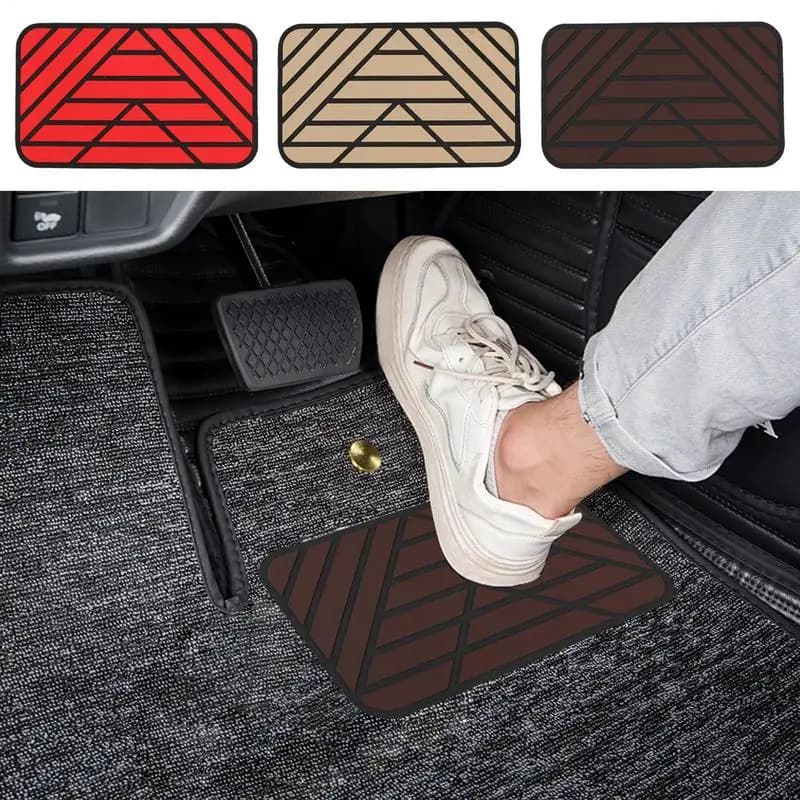 Tappetino per tallone del conducente principale dell'auto Tappetino per pedale del freno automatico Tappetino per tallone in PVC antiscivolo resistente all'usura per la guida dell'auto