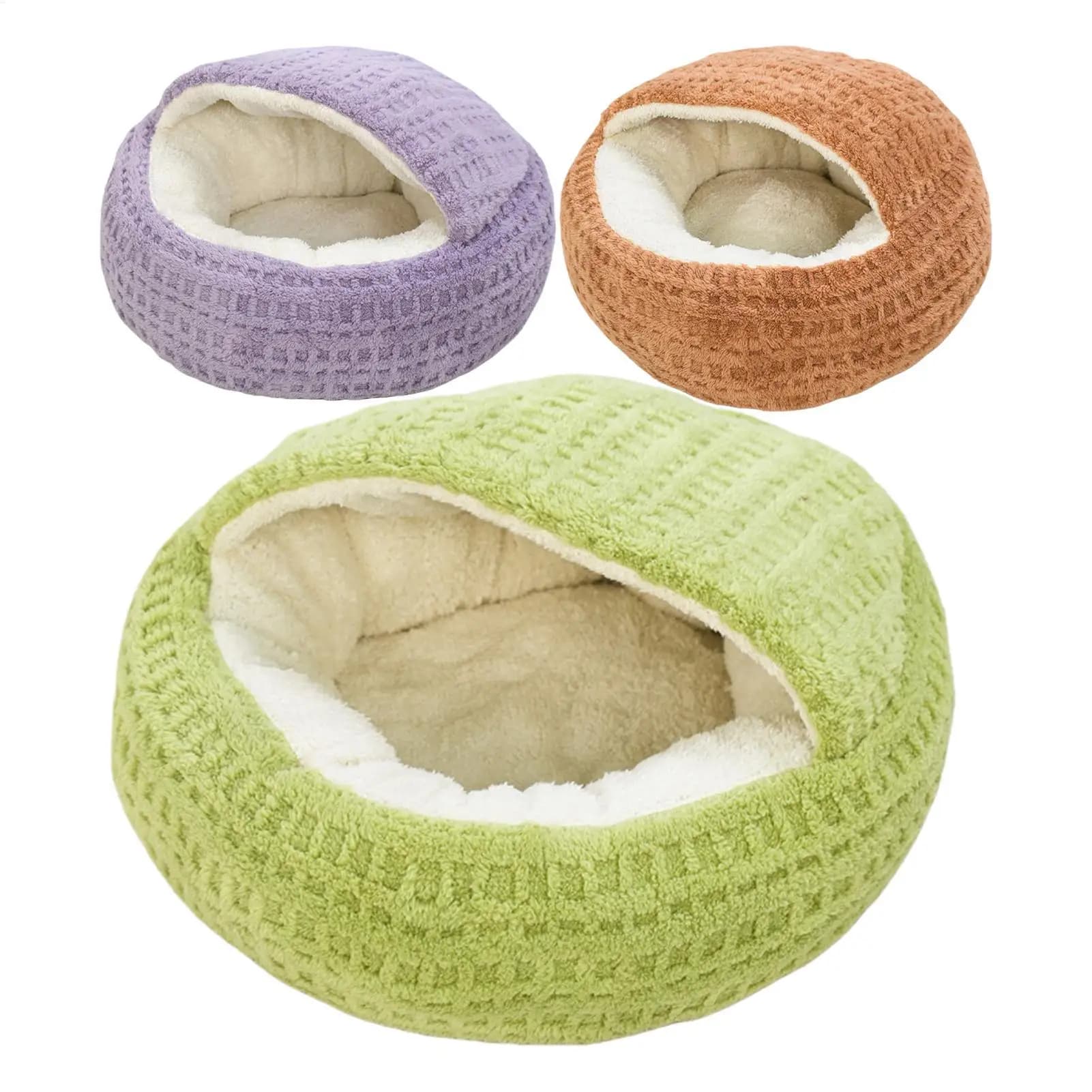 Cuccia per Gatti con Cappuccio Piccola, Calda e Confortevole, Antiscivolo, Cuccia per Cani con Cappuccio, Cuccia a Grotta per Gatti, Nido Calmante per Casa, Appartamento, Camera da Letto, Soggiorno