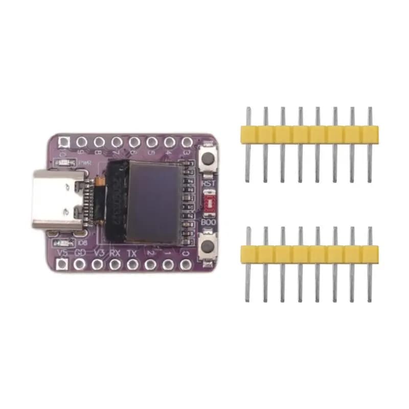 Scheda di Sviluppo A42T-ESP32-C3 con Wifi, Bluetooth, OLED 0.42" e Antenna, Modulo Supermini ESP32