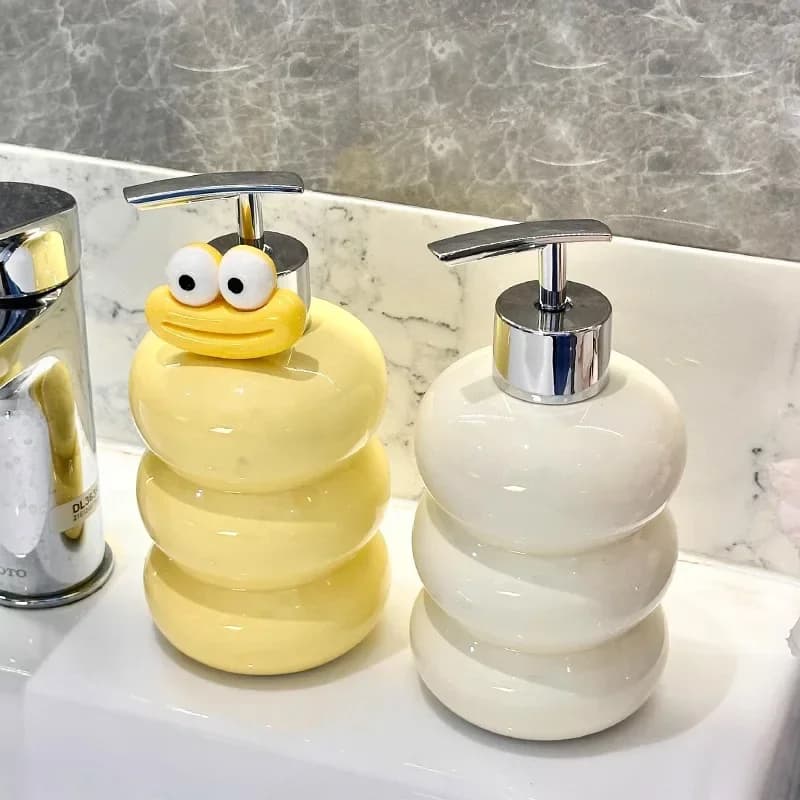 Bottiglia di disinfettante per le mani in ceramica di lusso Bottiglia di pressa Bagno Doccia Gel Bottiglia di shampoo Lozione dell'hotel Accessori per il bagno