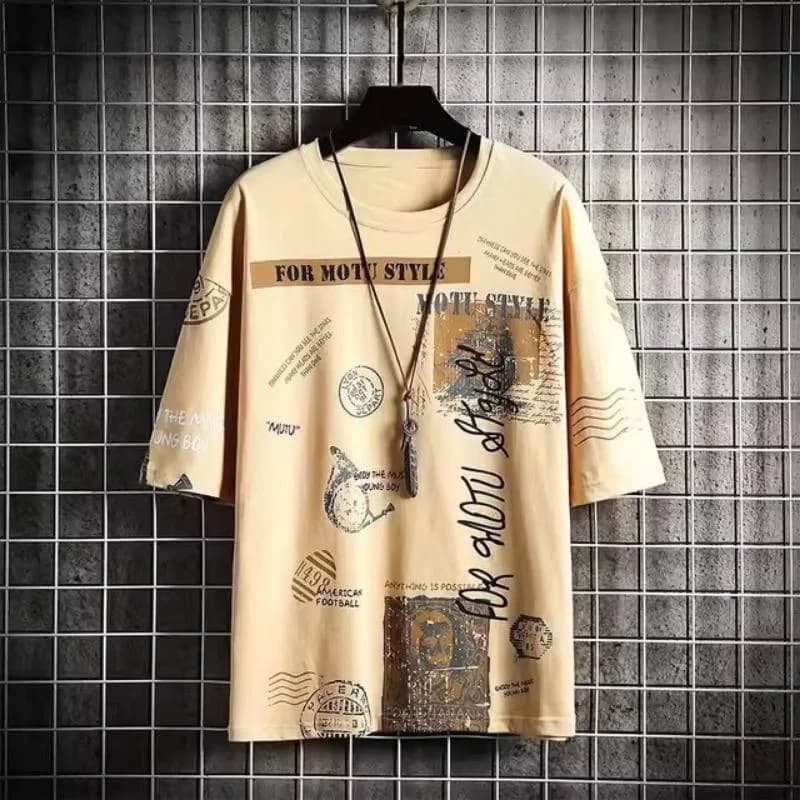 T-shirt geometrica colorata stampata in 3D per uomo Divertente modello di lettera Tees Summer Street Manica corta Girocollo Top T-shirt larghe