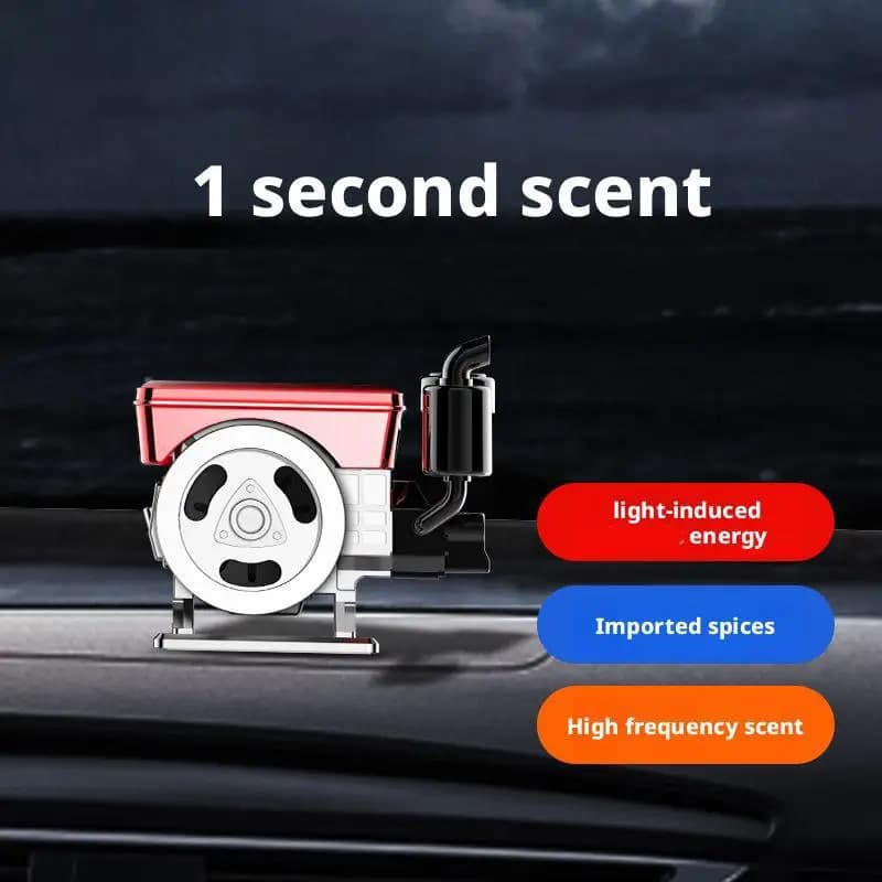 Auto Diffuser for Rotating Solar Energy, Air Purifier Simulated Motor Shape, Car Ornament U8D3