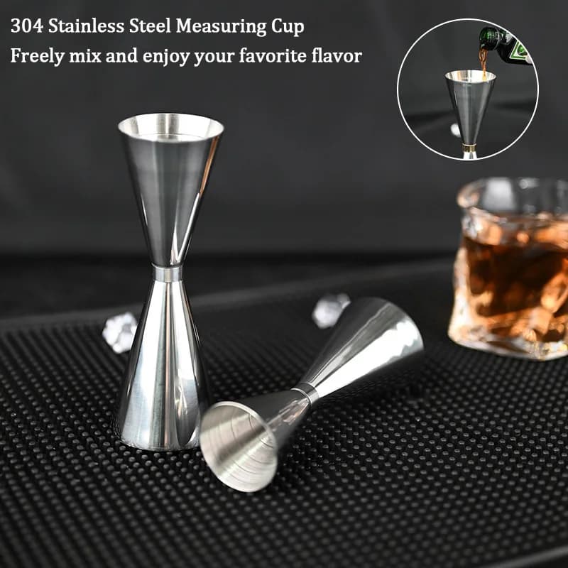 30/45/60/90ml Misurino in acciaio inossidabile 304 Misurino Cocktail Shot Drink Spirit Jigger Bicchiere misto Misurini per liquidi