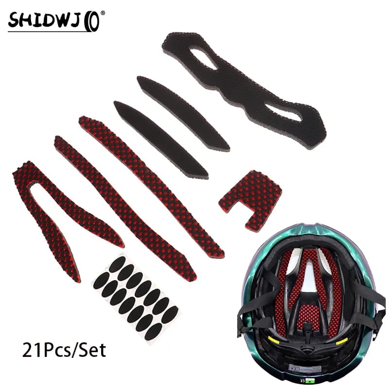 21 pcs/set bike sport sponge helmet padding inside foam bearings kit coating protection tool