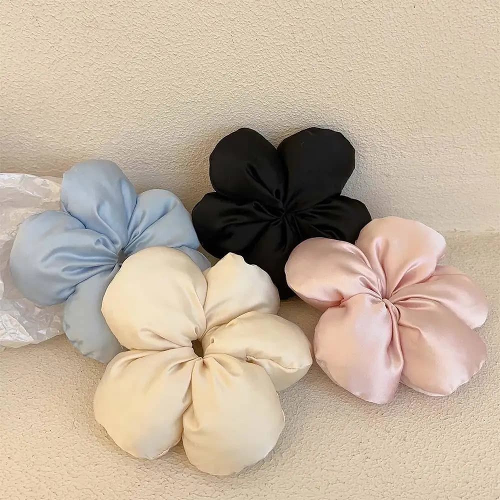 Fashionable Oversize Silk Scrunchies for Women Elastic Waist for Korean Hair Elastics for Horsetail Elastics for Hair Supports for Horsetail