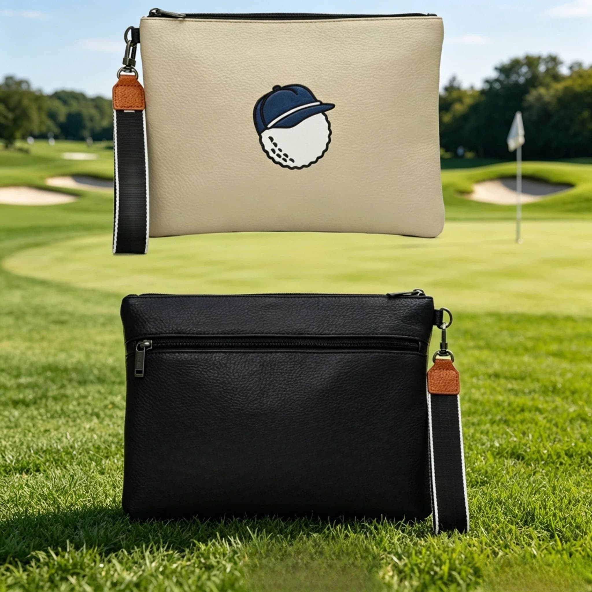 Borsa da Golf Unisex Ultra Leggera Impermeabile, Organizer da Campo, Pochette Sportiva Durevole e alla Moda, Clutch da Polso per Palline e Tee