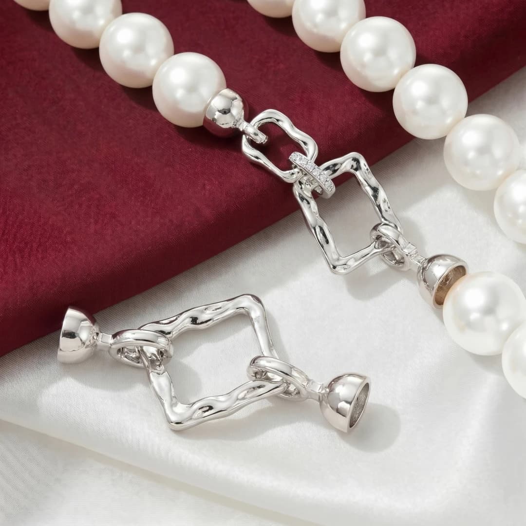 Connettori in zircone per bracciali, accessori placcati oro 18K per gioielli fai da te, chiusure per bigiotteria