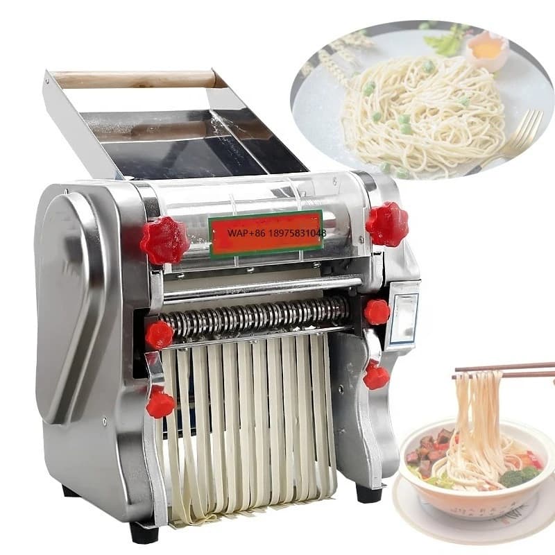 Macchina per pasta fresca Macchina per tagliatelle Taglierina per tagliatelle Pressa elettrica automatica per pasta Rotolamento di noodle multifunzionale