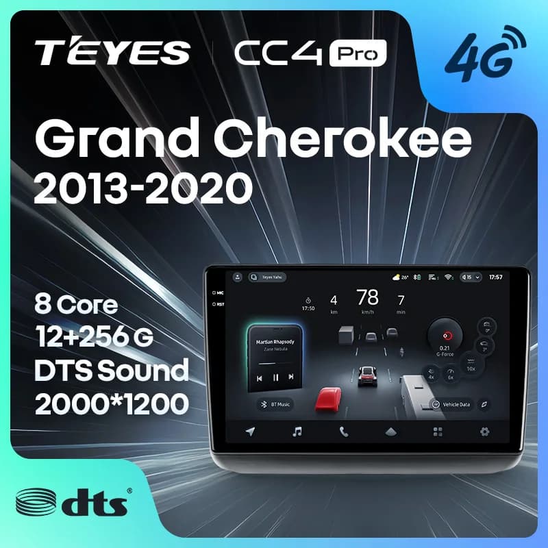 TEYES CC4 PRO Per Jeep Grand Cherokee WK2 2013 - 2020 CarPlay Radio Multimedia Stereo Car play Android Auto 2DIN Autoradio