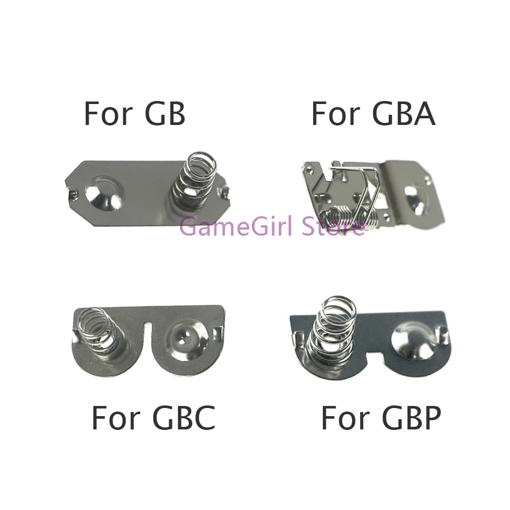5pcs Battery Terminals Spring Contacts For GameBoy GB GBA GBC GBP Game Console Replacement Accessories