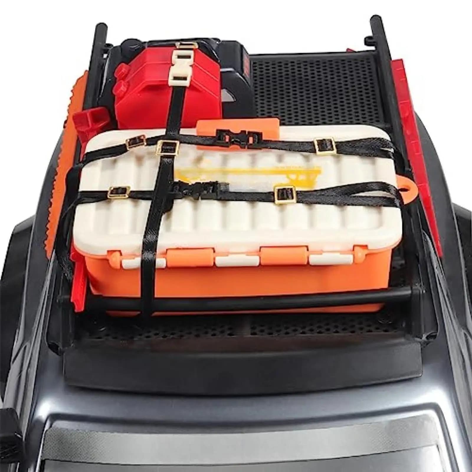 6 Pezzi Cinghie di Fissaggio per Portapacchi Nere Scala 1:10 Ricambio Robusto per Auto RC Modelli Hobby Fai da Te Modificati