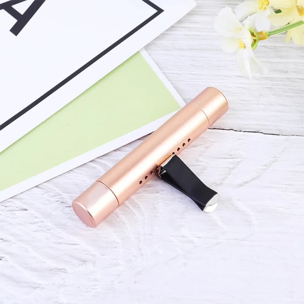 1Pcs Car Air Vent Perfume Clip Rose Shape Aromatherapy Diffuser Solid Fragrance Vehicle Dashboard Freshener Auto Inner