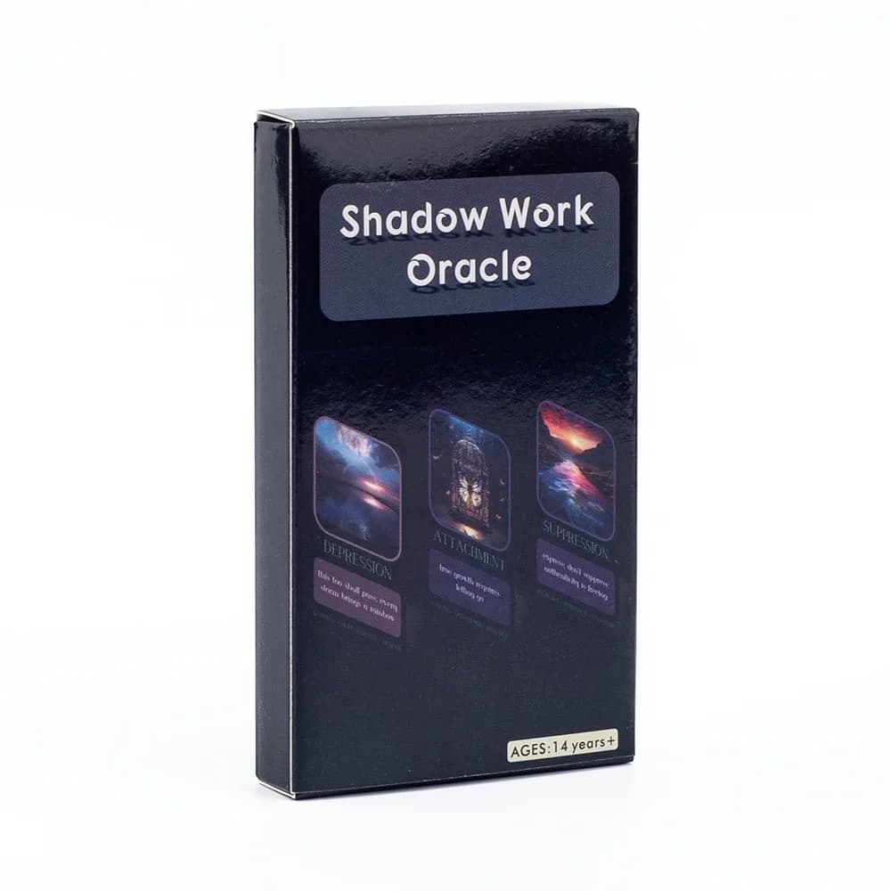 Shadow Work Oracle for Family Party mazzo di giochi di Borad di fortuna di alta qualità con 33 carte di divinazione di Visions inglesi 10.3*6.1cm