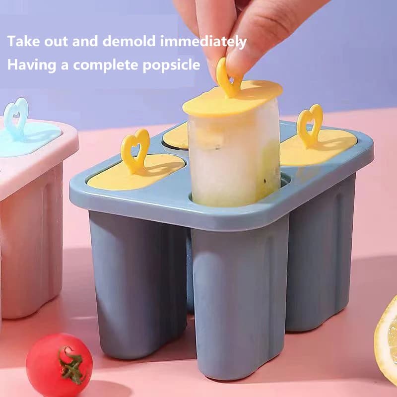 Strumenti per gelato estivi stampi per ghiaccioli stampi per ghiaccioli in Silicone stampo per ghiaccioli senza BPA riutilizzabile facile rilascio Ice Pop Make
