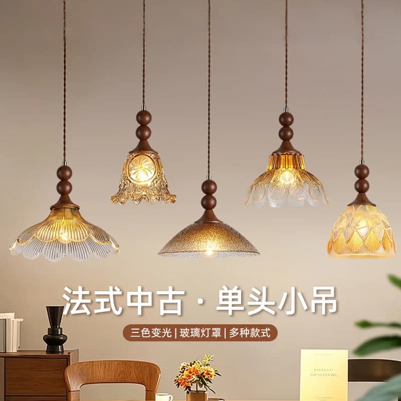 Nordic Chandelier Single Head Dining Room Chandelier Dining Room Bar Table Macaron Children Bedroom Lamp Mickey Food Chandelier