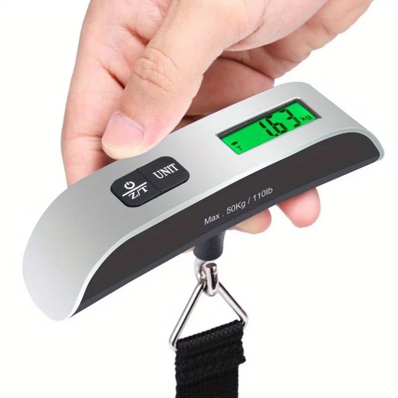 Bilancia elettronica portatile per valigie da viaggio rifiuta Pesatrice 36V Tensione massima Materiale plastico stile base 110.23LB