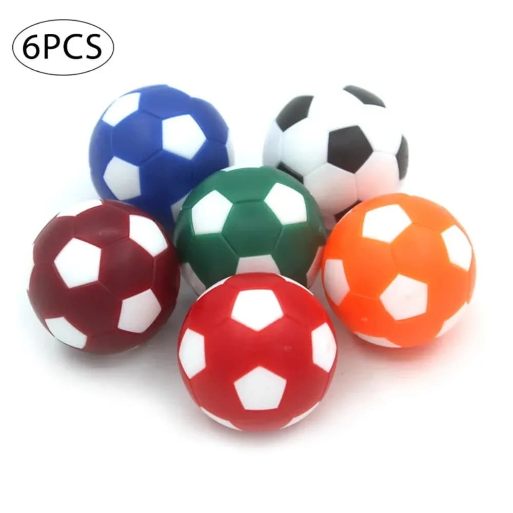 Hot 6PCS 32mm Nero Bianco Pallone da calcio per l'intrattenimento Flessibile Trained Rilassato Piccolo pallone da calcio Mini palloni da calcio da tavolo