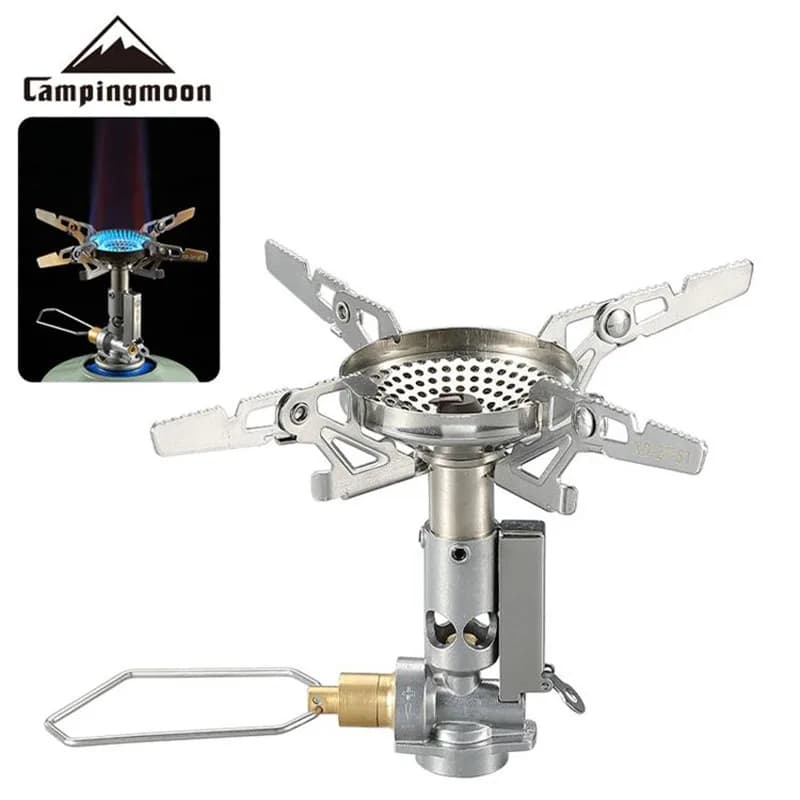 Camping Stove CAMPINGMOON, Gas-Portable Kitchen Equipment for External, Gas Rocket Stove