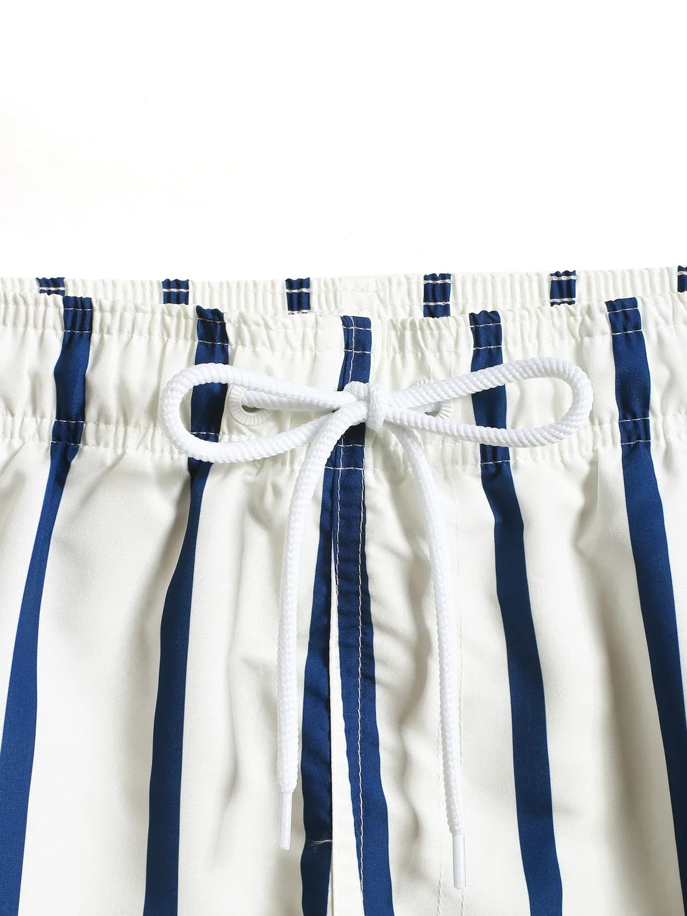 Costume da bagno da uomo a righe con coulisse in vita, tasca di sicurezza, leggero, elasticizzato in 4 direzioni, per vacanze al mare