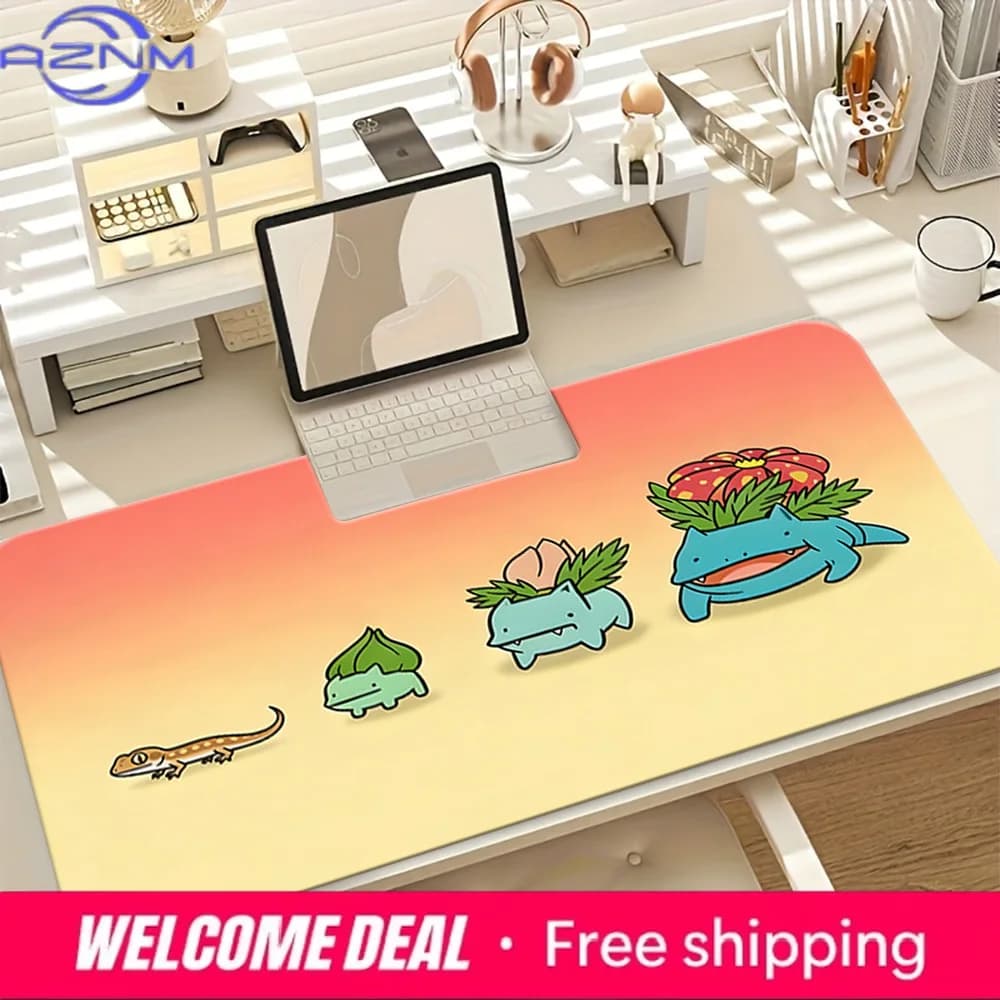 Tappetino da gioco Bulbasaur Evolution TCG antiscivolo e lavabile