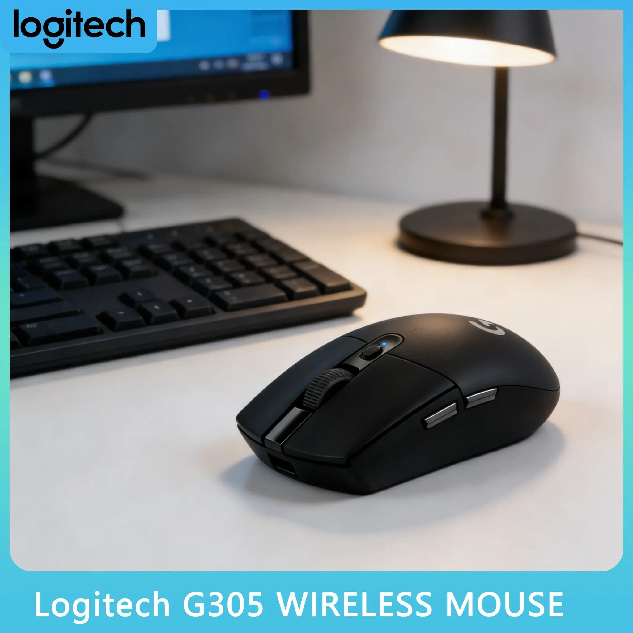 Mouse da Gaming Wireless Logitech G304/G305 LIGHTSPEED, Sensore HERO 12K, 12.000 DPI, 6 Pulsanti Programmabili, 250 Ore di Autonomia