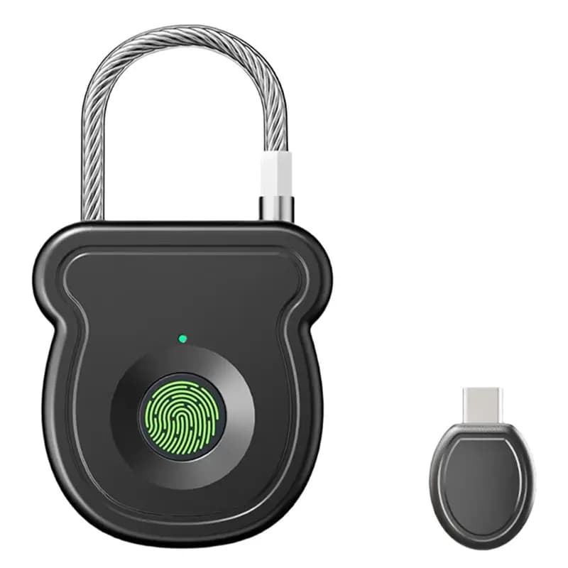 Lucchetto Intelligente B68C, Serratura Elettrica con Sblocco a Impronta Digitale, Lucchetto Portatile Senza Chiave per Armadietti da Palestra