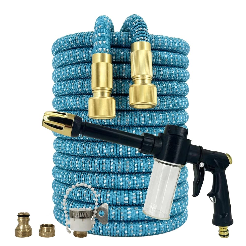Garden Hose, High Pressure Expandable Magic Hose for Garden Watering and Cleaning, Metal Joint Sprinkler Head, Sprinkler Device