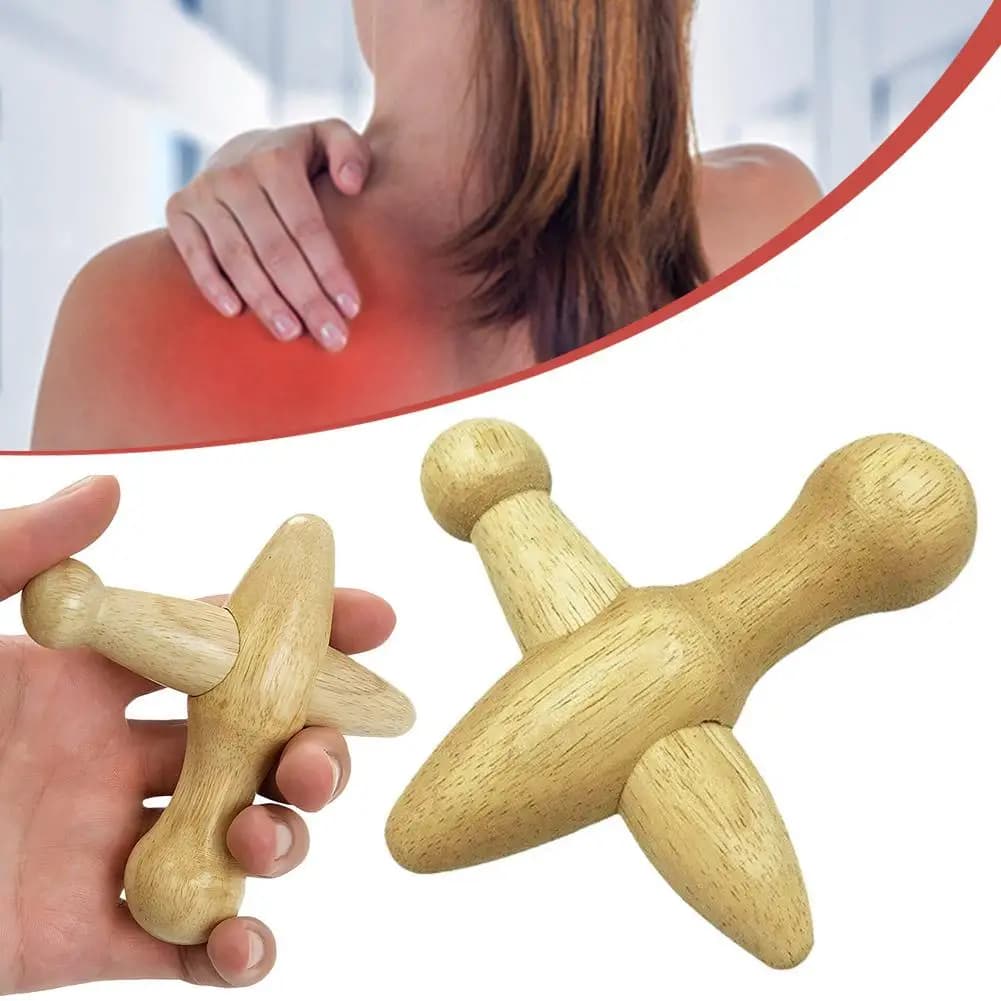 Asta per massaggio dei punti di agopuntura del piede in legno naturale Bastone per massaggio con punti di pressione liscio e leggero fatto a mano per viaggi di rilassamento completo del corpo