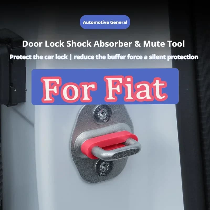 Ammortizzatore sonoro Blocco porta Buffer Per Fiat 500 500L 500X 500e Argo Topolino Panda Strada Tattling STOP Insonorizzato Sordo Sigillo Deadener