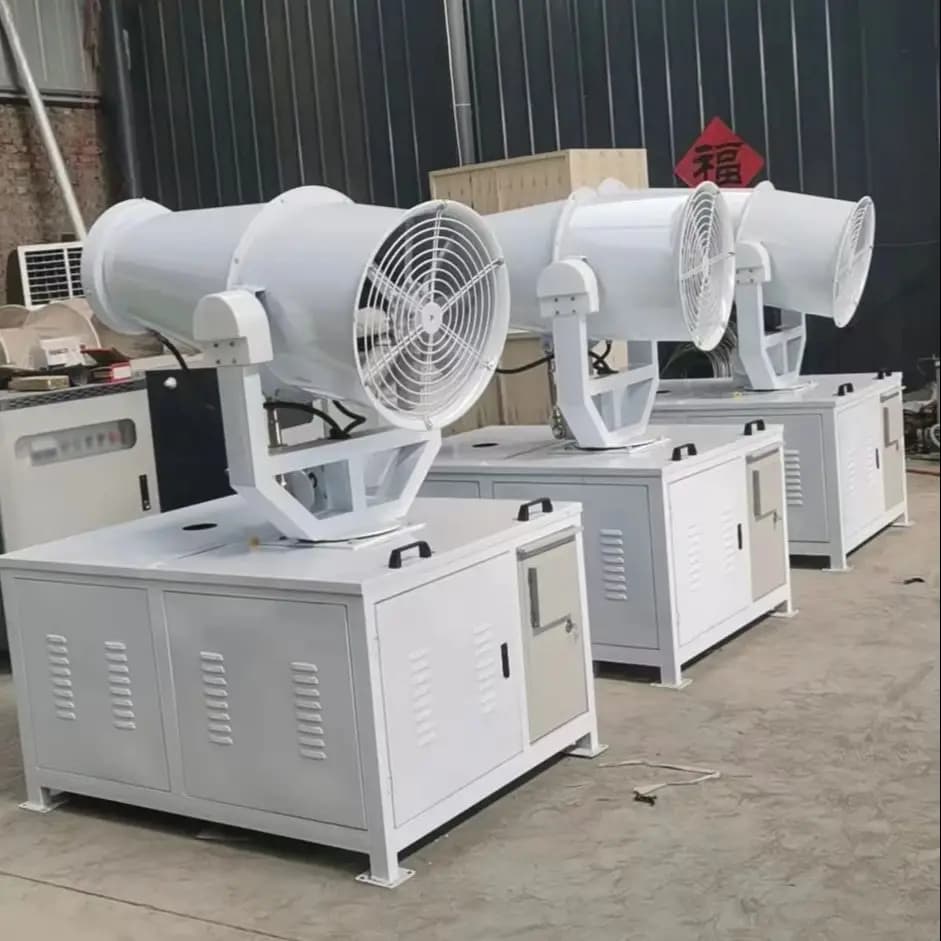 30M Smart Spray Nebbia Acqua Maglia Cannone antincendio Umidificatore industriale Macchina per nebulizzazione termica per giardino di pietra