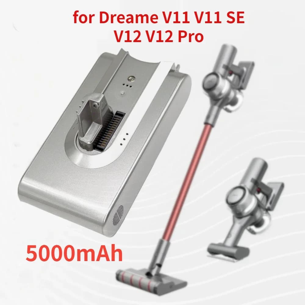 Batteria di ricambio originale per aspirapolvere portatile per Dreame 25.2V 5000mAh V11 V11SE V12 VVT1 VVN5 VVN6 VVA1 V12Pro