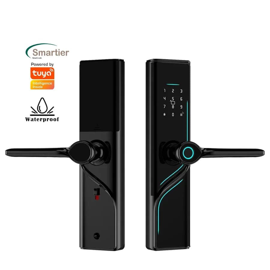 Smartier Tuya Smart Lock impermeabile Impronta digitale Password digitale Cerradura Inteligente per serratura di sicurezza domestica