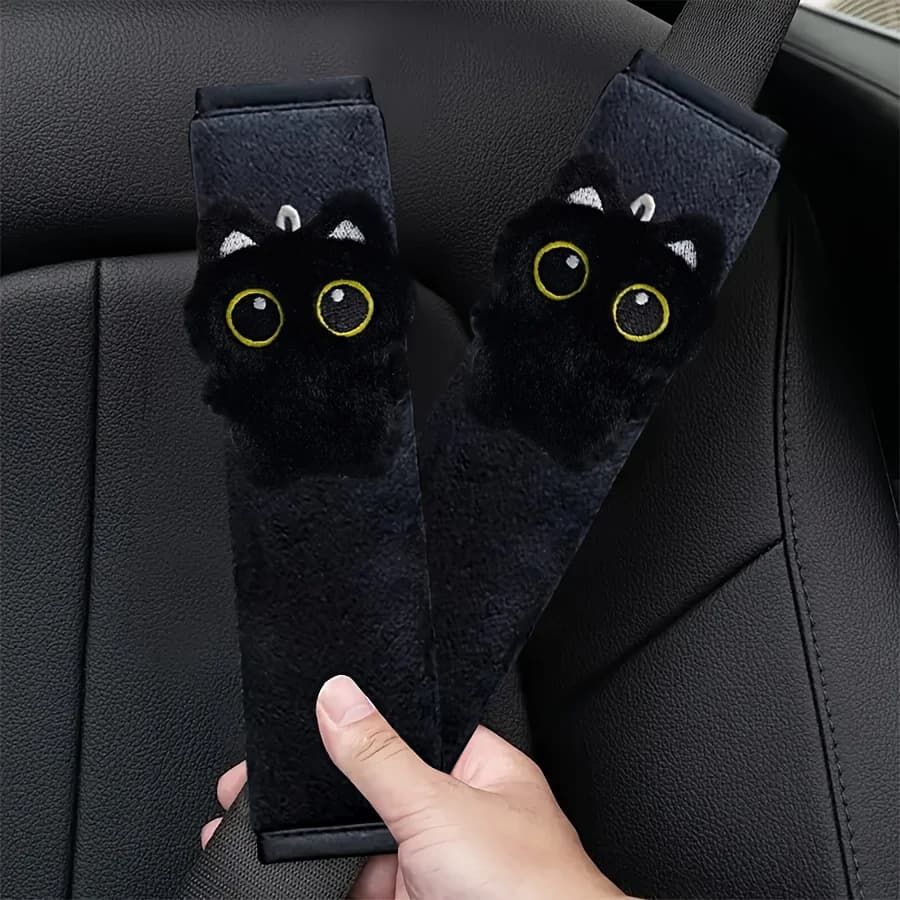 2pcs Fashionable Car Seat Belt Shoulder Covers | Car Interior Decoration Accessories, Car Shoulder Protectors, Suitable for Cars