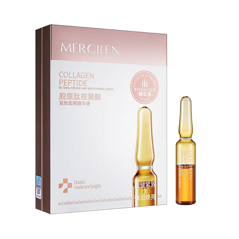 28 Pieces of Hydrating Essence Raxing to Peptidic Collagen and Retinol Ampoule Solution to Reduce Subtle Rugs and Light Skin