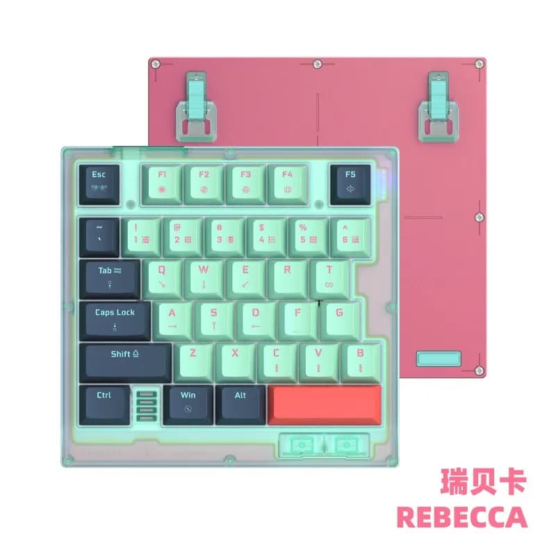 Tastiera magnetica HK35 per mancini, RGB, per e-sport, con tasti speciali, antiurto, per FPS e arresto di emergenza