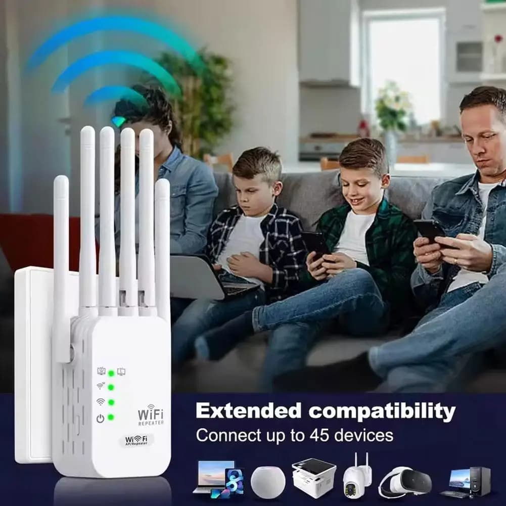 Amplificatore di segnale WiFi, amplificatore, potenziatore domestico di rete wireless, extender, router, ripetitore, accessorio di penetrazione Wall S H1A6