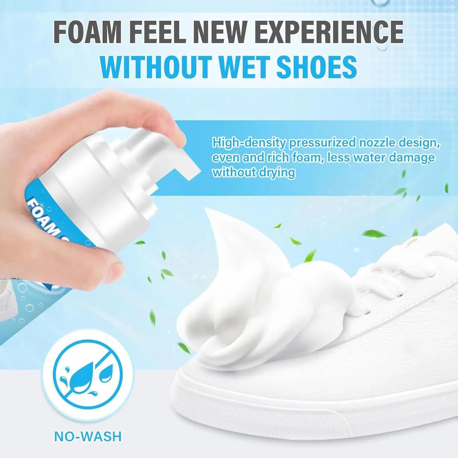Detergente per scarpe bianche da 200 ml, schiuma per pulizia a secco senza risciacquo, decontaminante per scarpe in pelle scamosciata e opache, schiuma detergente per macchie con spazzola