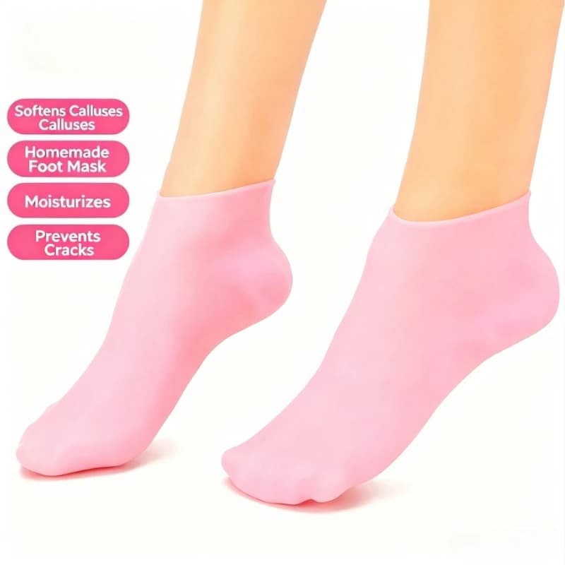 Calzini Idratanti per Piedi, Calzini in Silicone per Piedi Secchi e Screpolati, Calzini da Donna per Idratazione, con Caratteristiche Speciali