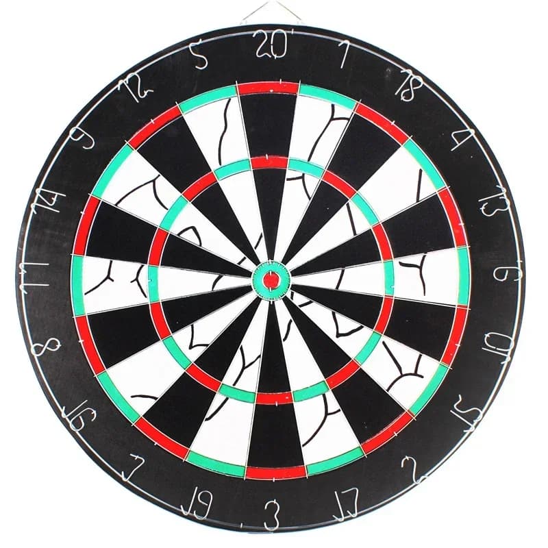 Professional Unbeatable Circular Iron Steel 18 Inch Double Sided Darts with 6 Darts Dart Game Iron Number