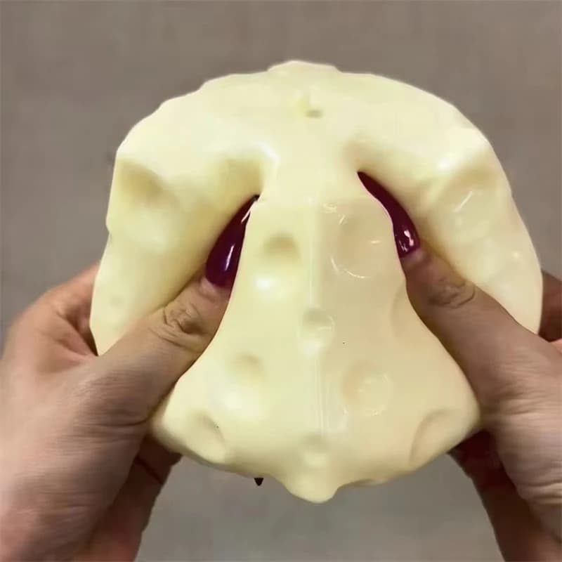 Milk Yellow Cheese Squishy Stress Relief Squeeze Toy Super Soft Slow Rising Calming Fidget Toy for Anxiety Squishy Kids Toys