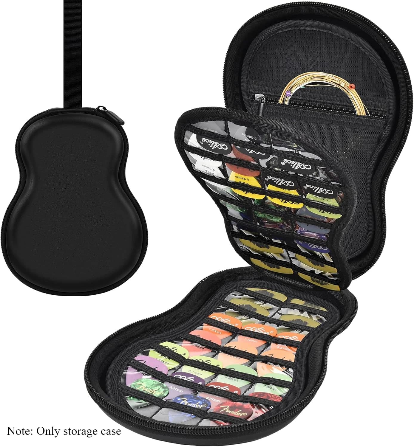 (SOLO CASO) Custodia porta plettro per chitarra per Fender/per acustica/per ChromaCast/per D'Addario/per JIM DUNLOP/per Bolopick/per UNLP