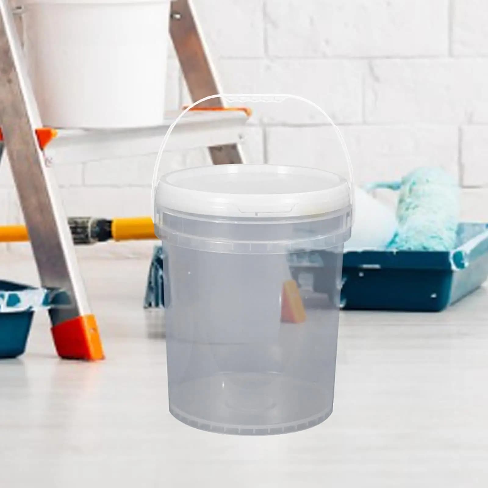 Oil Tub Container Food Storage Bucket Container Heavy Duty for Leftover Paint
