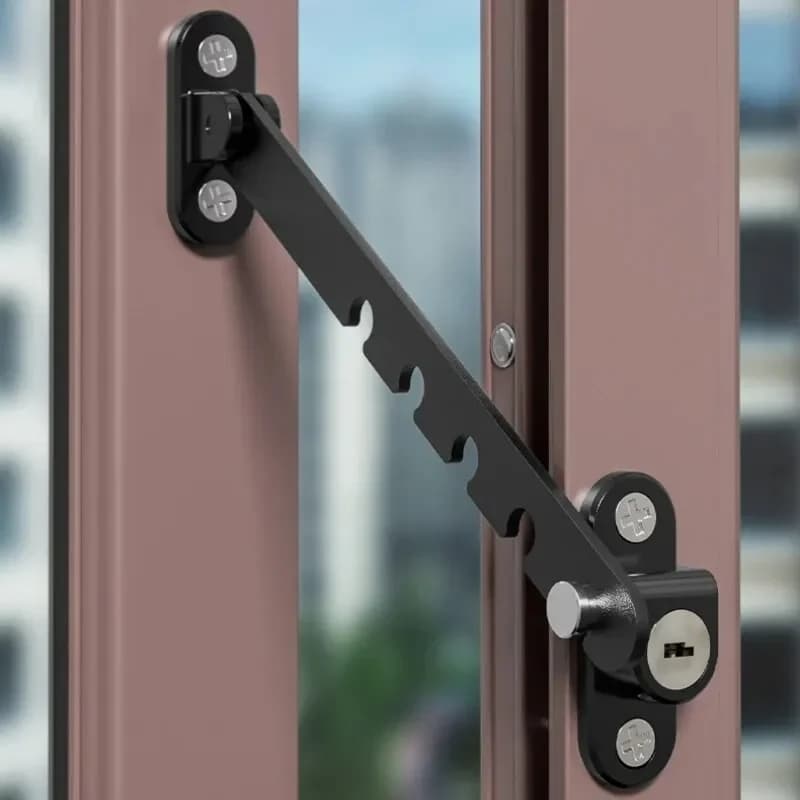 Blocco finestra per bambini Limitatore finestra interna Fermo Posizione tappo Porta di sicurezza domestica Finestre Blocco fascia Protezione di sicurezza per bambini