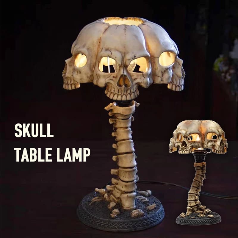 Skeleton Horror 3D statue creative ornament for parties Prop Halloween decoration home atmosphere lamp night light