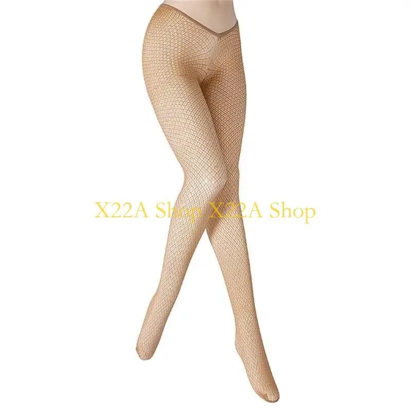 Calzati pesce a bassa V Waist Woh Cut Waist Oncate Calzoni pesce scavati che scintillano i leggings a maglie metallici